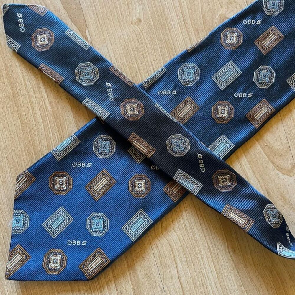 Unbranded Men's Blue and Navy Scarf-wraps